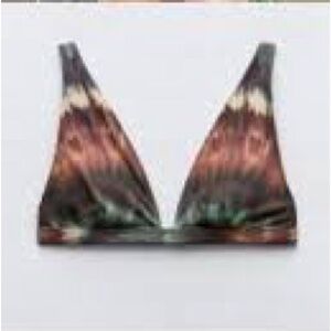 Zara colorful bra and grey bottom bikini